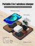 3-in-1 Charging Station for Apple Devices, Fast Mag Safe Wireless Charger for Cell Phone, AirPods, iWatch