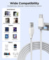 3.3FT 3A 2 17 StayCable USB A to USB C Cable with Built-in Magnetic Holder for Nightstand, Desk and Car, Fast Charging