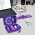 Travel Case for UCOMX 3 in 1 Wireless Charger, Foldable Magnetic Charging Station Storage Holder Bag, Purple