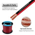 Speaker Wire Cable 18 Gauge 100FT 18/2 AWG CCA Red Black Wire for Low Voltage DC 12V/24V Stereo Audio