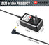 PKPOWER AC DC Adapter for Kodak Easyshare 4 MP 6 MP M380 M381 M340 M341 M420 M853 M863 M873; Power Supply for V530 V610