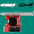 PCIE 3.0 to 4-Ports SATA III Expansion Card for Desktop PCs, Plug and Play for Windows, MAC, Linux