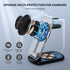 3 in 1 Magnetic Wireless Chargers for iPhone, Fast Foldable Mag-Safe Charger Stand with Night Light for iPhone