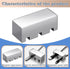 60 mm x 25 mm Cable Holder Clips, Stainless Steel Cord Organizer, Weighted Cable Management Fixture for Desk