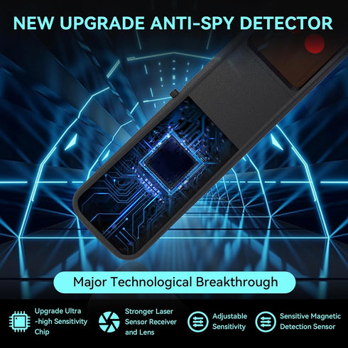 Hidden Camera Detectors - Anti Spy, Bug, Car GPS Tracker, Infrared, RF Detector, Anti Eavesdropping, Finder Device for