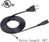 2 Prong Power Cord for LG SPK5B-W SK5Y SH4 SHC4 SH5B Subwoofer, 8ft IEC C7 Power Cord AC Cable Replacement