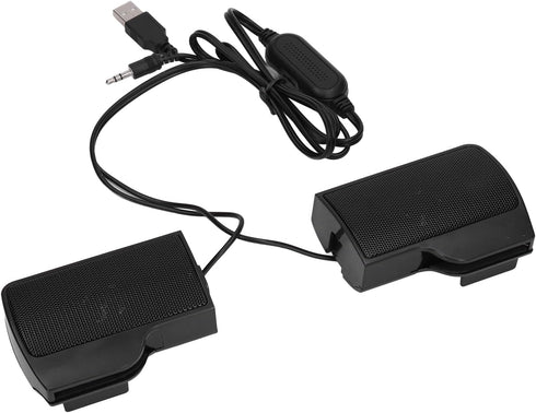Zerodis Laptop Speakers, USB Powered Wired Monitor Soundbar Stereo Sound with Screen Clip for Monitor, Tablets, TV