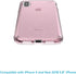 Speck Products PRESIDIO CLEAR + GLITTER Case for Apple iPhone XS/iPhone X, Bella Pink with Gold Glitter