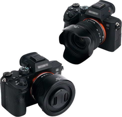 JJC Reversible Lens Hood Shade with 40.5mm Filter Adapter for Sony FE 28-60mm F4-5.6 SEL2860 on A7CII ZV-E1 A7C A7III A7RII & E PZ 16-50mm F3.5-5.6 on ZV-E10 A6000 A6100 A6300 A6400 A6500 A6600