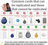 hecere T5577 Cards+5pcs T5577 RFID Handheld id Copier RFID Smart id Card Duplicator Used for id keyfobs and Keychains