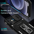 DEERLAMN iPhone 12/12 Pro Case - Black, Military Grade Shockproof, Slide Camera Cover, Screen Protector (2 Packs),