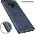 SALAWAT Compatible Galaxy Note 9 Case Slim PU Leather Vintage Shockproof Cover, Lightweight TPU Bumper (Blue)