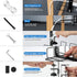 LUXEAR Under Desk Cable Management Tray 2Pack, Adjustable Removable Docking Station Wires Holder Rack, No Drill C-Clamp
