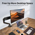 suptek 13-32 inch, 4.4-19.8lbs, 75x75/100x100mm Single Monitor Arm Mount for Adjustable Gas Spring Monitor Arm Desk