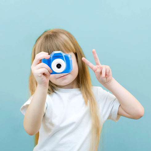 Vivitar 12 5+ Kidzcam Camera - MP HD & Video, Blue, Kids Gift