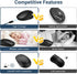 iClever Wireless Mouse, MD165 Dual Mode Wireless Mouse, Bluetooth Type-C Rechargeable Mouse, 2.4G Wireless Computer Mice with USB Receiver, 3 Device Connection for Windows 7/8/10, Mac, iOS, Android