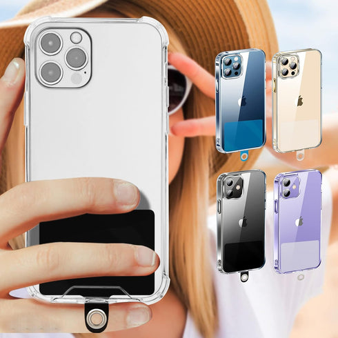 Cell Phone Lanyard, Universal 2× Phone Crossbody Lanyard for Women, 2× Wrist Phone Strap with 5× Connectors for Most