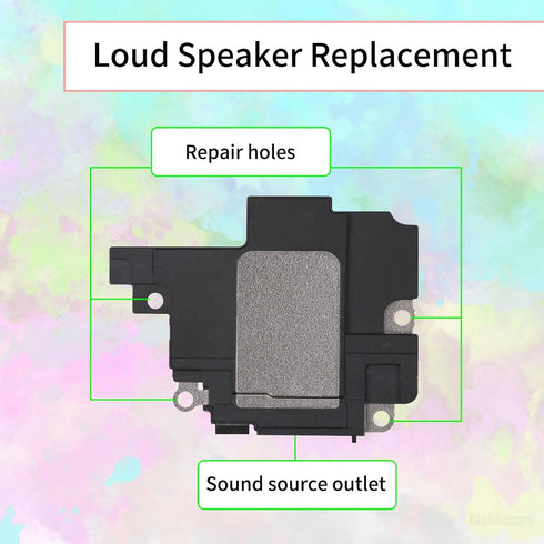 Loud Speaker Buzzer Ringer Replacement for iPhone 11 Connector Flex Cable Module, Fix Loudspeaker Sound