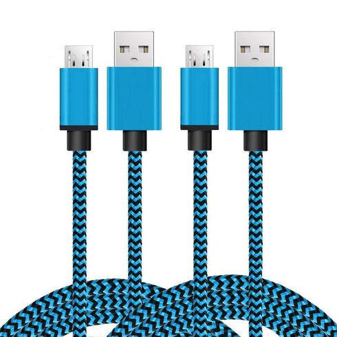 Micro USB Android Phone Charger Cable, 2pack 6ft Fast Charging Cord for Moto E5 G5 G6 Play, Kindle Fire HD, PS4
