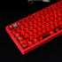 114 Keys Transparent Keycaps, PC Cherry Profile Red Crystal Keycap Set for Cherry MX Switches Mechanical Keyboard