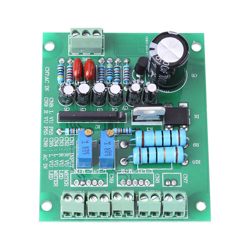 YWBL-WH 2PCS 12-15V/300mA VU Meter Warm Back Light Recording+Audio Level Amp with Driver Board.