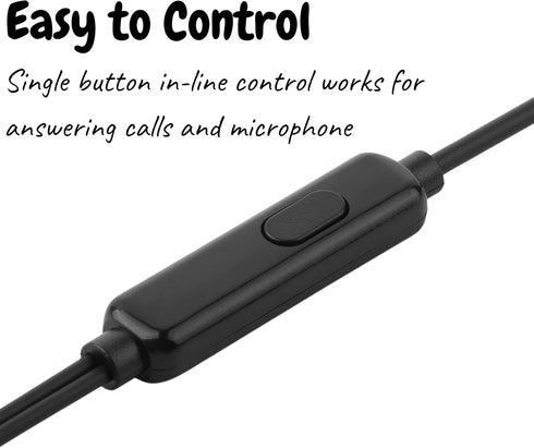 Mr. Pen- Ear Bud with Microphone for School, 4.25 Ft, 3.5mm Jack, Wired Earphones, Earbuds, in Ear Headphones, Earbuds Wired with Microphone, Ear Phones with Microphone, Headphones Earbuds