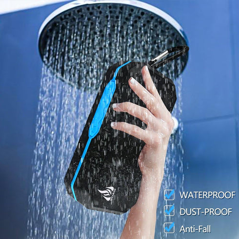 Portable Bluetooth Speaker, IP65 Waterproof Wireless Speaker, Bluetooth 5.0, Built-in Mic, Support Micro SD/TF Card.