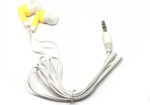 50 Pack MP3 TFD Supplies Wholesale Bulk Earbuds Headphones for iPhone, Android, Player - Mixed Colors