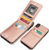 KIHUWEY Compatible with iPhone Xs Max Case Wallet, Premium Leather Magnetic Clasp Protective Cover, Rose Gold