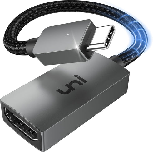 uni USB C to HDMI Adapter 4K, High Speed HDMI to USB-C Converter for MacBook Pro/Air, iPhone 15 Pro/Max