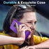 LeYi Purple Case for Samsung S9, 3 in 1 Full Body Shockproof Rubber Dustproof Rugged Protection Phone Cover