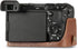 MegaGear Genuine Leather Camera Case for Sony Alpha a6700 (16-50mm) - Stylish Protective Brown Case