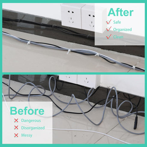 Shappy 50 Pcs Heavy Duty Zip Ties, Strong Large Cable Wire Ties for Bundling Crops and Fixed Water Pipes