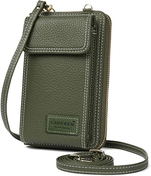 Valentoria Womens Small Leather Crossbody Bag Cell Phone Wallet Shoulder Purse Handbag