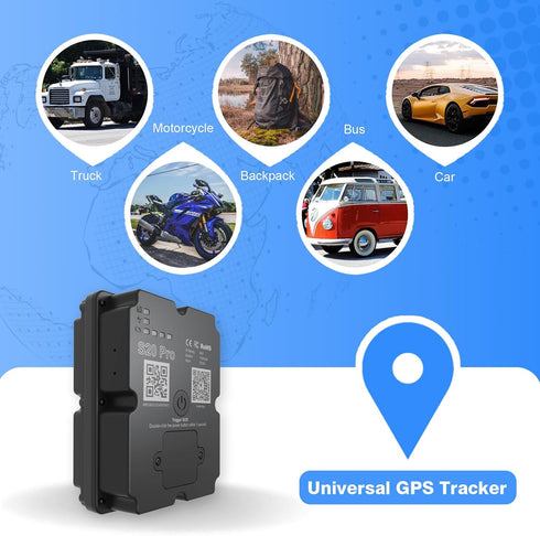 wanwaytech 4G 7500mAh GPS Tracker Vehicle - LTE Real-Time GPS Tracking Device for Cars/Trucks, Battery, Worldwide