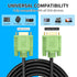 XXONE VGA Cable 25ft, VGA to VGA HD15 Monitor Cable for PC, Laptop, TV, Projector