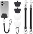 TIESOME 2 PCS Phone Lanyard Tether with Patch, Phone Leash Anti-theft Phone Strap