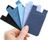 Phone Wallet Stick on, 5Pack Phone Card Holder for Back of Phone Case, Silicone Sticky Credit Card Holder for Cell