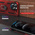 ADDIT Heavy Duty Phone Case for iPhone 12 Pro Max, with Kickstand Ring, Shockproof, Anti-Fingerprint, Red
