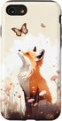 iPhone SE (2020) / 7 / 8 Case, Fox Butterfly Forest Animal