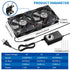 2 120mm 110V-240V Server Cooling x Big Airflow Computer Fan with AC Variable Speed Controller for Chassis PC Cabinets