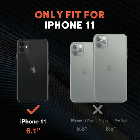 NTG iPhone 11 Case (2023 New Design), Heavy-Duty Tough Rugged Slim Shockproof Protective Case for iPhone 11 6.1 Inch
