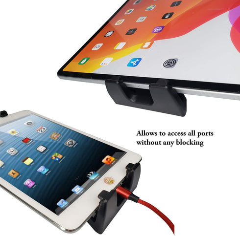 iPad Tablet Tripod Mount Adapter, 360 Degree Rotatable Clamp Holder with Bluetooth Remote for iPad Pro, Air, Mini