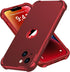 ORETECH iPhone 14 Case, 360° Shockproof Slim, Red, Military Grade Drop Test, Camera Protection & 2 Screen Protectors.