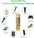 EOCIK 12 Pack HHR-55AAABU 1.2V 550mAh Rechargeable AAA Batteries NI-MH AAA Battery for Panasonic Cordless Phones,Remote