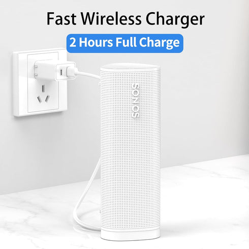Wireless Charger Compatible with Sonos Roam Gen 2nd/1st, Magnetic Charging Base, Dock for Portable Bluetooth Speaker