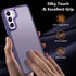 Rayboen Matte Purple Case for Samsung Galaxy S22 Plus, Slim Anti-Fingerprint, Anti-Scratch, Translucent Frosted Hard
