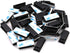 Cable Clips with 3M Adhesive, Multipurpose Wire Clamps for Cable Management - 50 Pack Black with 10 Reusable Ties