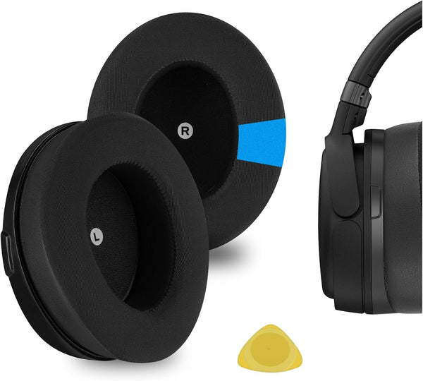 Geekria Sport Cooling-Gel Replacement Ear Pads for HyperX Cloud Orbit S Headphones, Black Ear Cushions