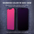 EGKimBa Gradient Colorful Electroplated Privacy Screen Protector for iPhone 13 Pro Max & iPhone 14 Plus, 6.7",